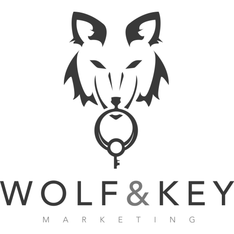 wolf & key logo