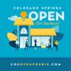 Logo for C O S open for biz website. Link goes to small business website.