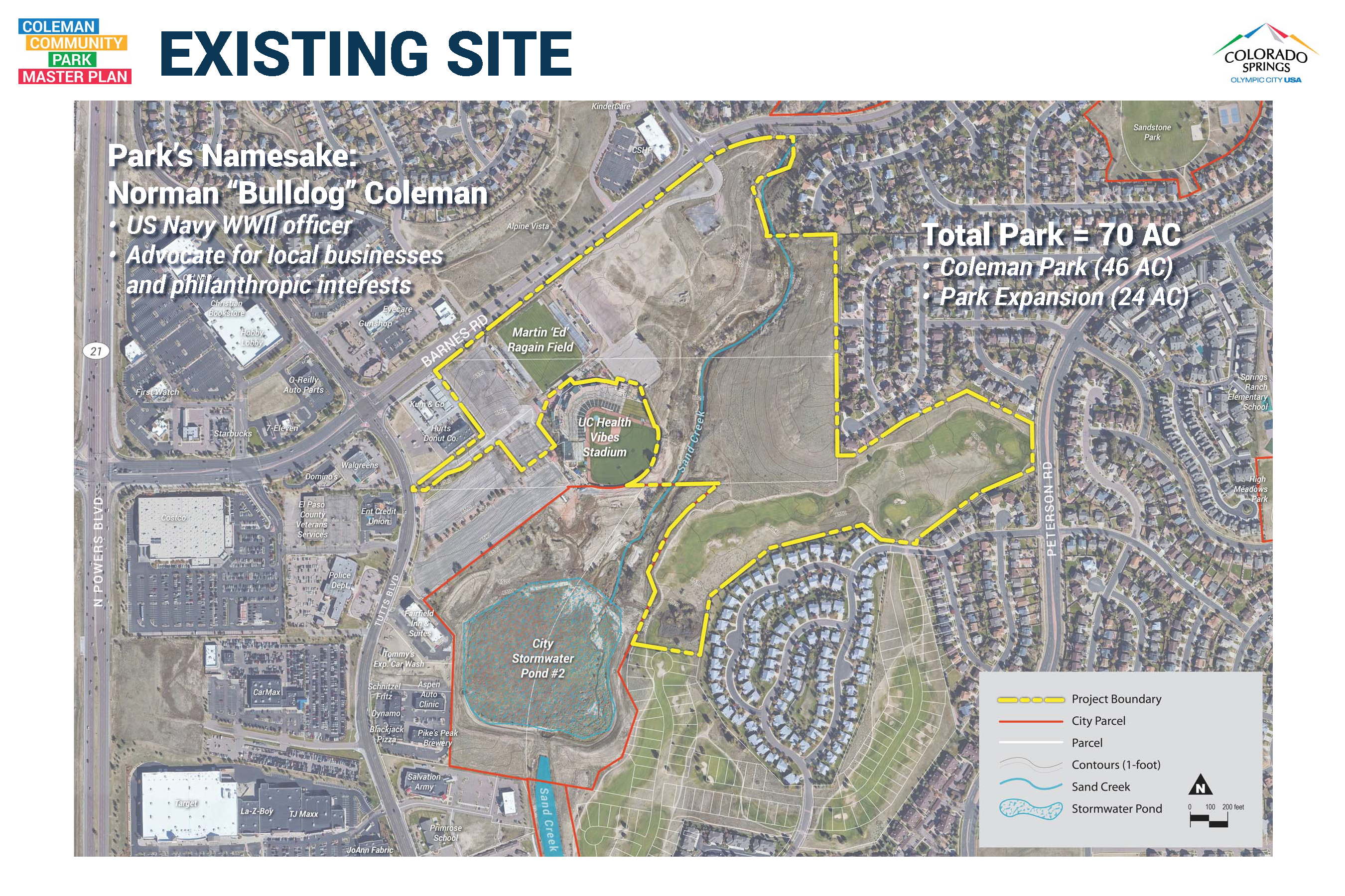 Coleman Park existing site map