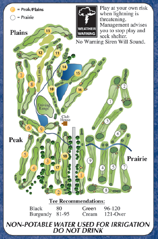 Patty Jewett Course Map