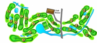 Map of Valley Hi Golf Course
