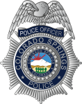 Colorado Springs Police Department badge officer