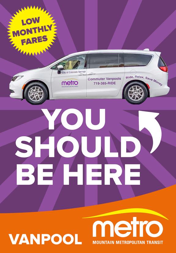 You should be here vanpool poster