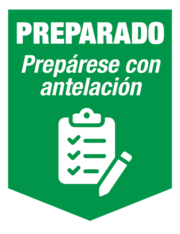 Preparado preparese con antelacion