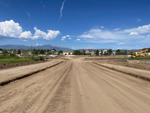 Before pictures of Tamlin Road prior to paving.