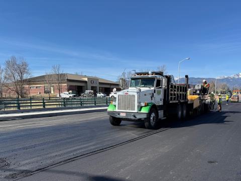Final paving on the Galley bridge on Feb. 2026