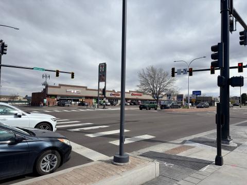 One of the completed intersections that was worked on as part of the South Nevada Signals Improvements Project.