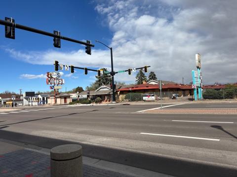 One of the completed intersections that was worked on as part of the South Nevada Signals Improvements Project.