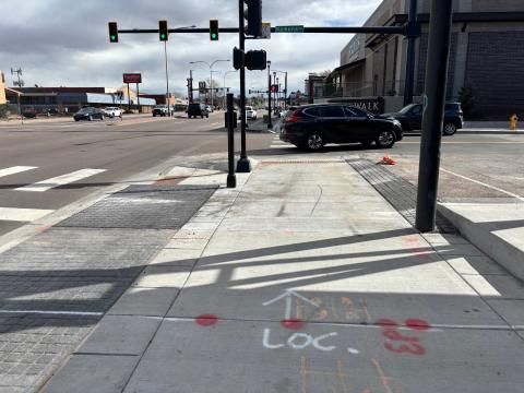 One of the completed intersections that was worked on as part of the South Nevada Signals Improvements Project.