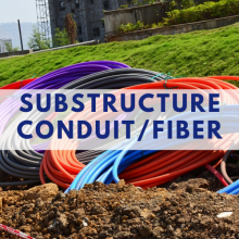 image with the text: Substructure conduit/ fiber