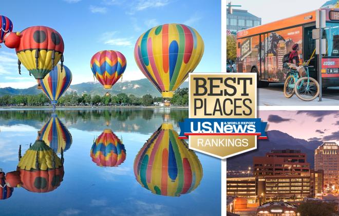 Best Places - U.S. News and World Report - Hot air balloons, the free downtown shuttle and downtown Colorado Springs