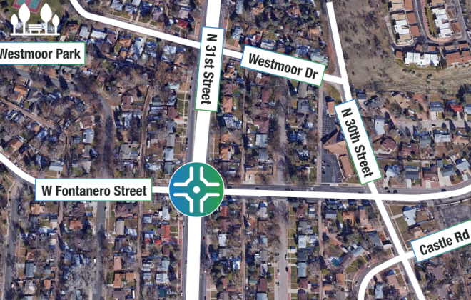 A map of the new proposed Fontanero and 31st street project