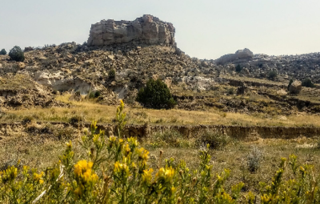 A rock formation in Coral Bluffs.