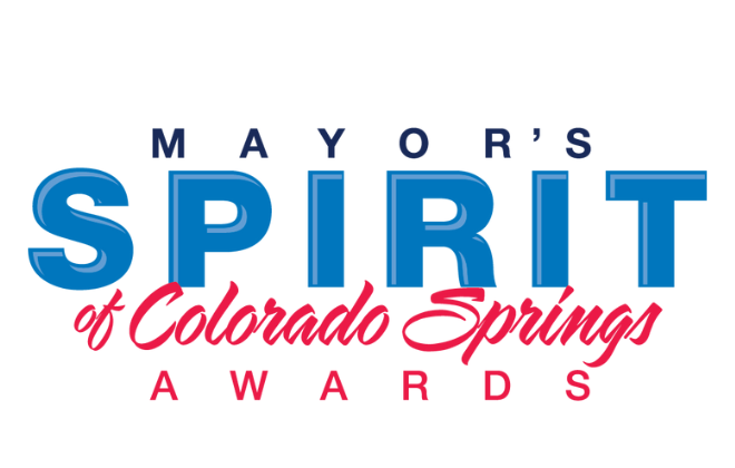 Logo for "Mayor's Spirit of Colorado Springs Awards"