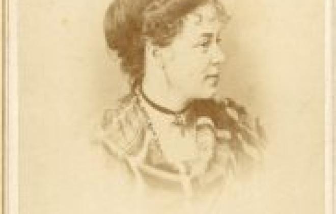 Portrait illustration of Mary Lincoln "Queen" Palmer