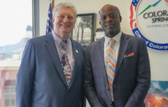 Wayne Williams and Mayor Yemi