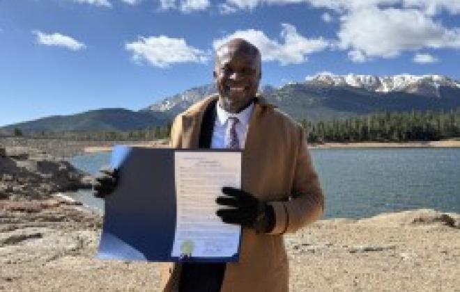 Mayor Yemi holding a countdown to the 250/150 celebration event