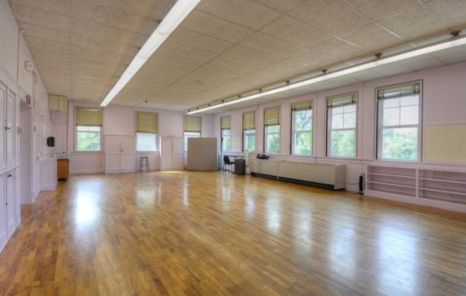 wood floor in dance studio