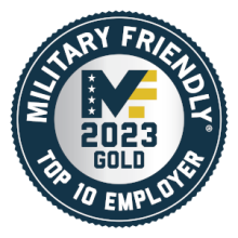 Military Friendly Gold Top 10 Employer 2023