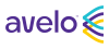 Avelo airlines logo purple text with 3 symbols next to text